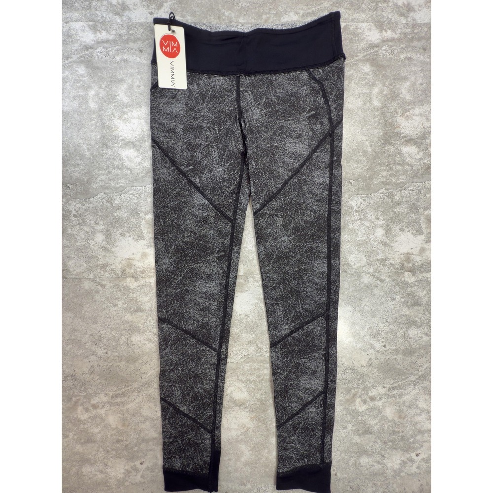 Vimmia Reversible Speckle Speed Leggings Womens Medium Compression Yoga Athletic